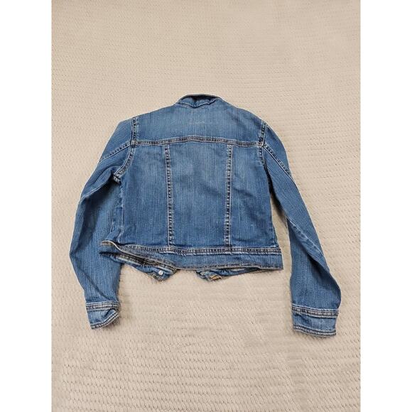 Old Navy Jean Jacket Girls Size Medium 8 Blue Jean - Picture 6 of 7